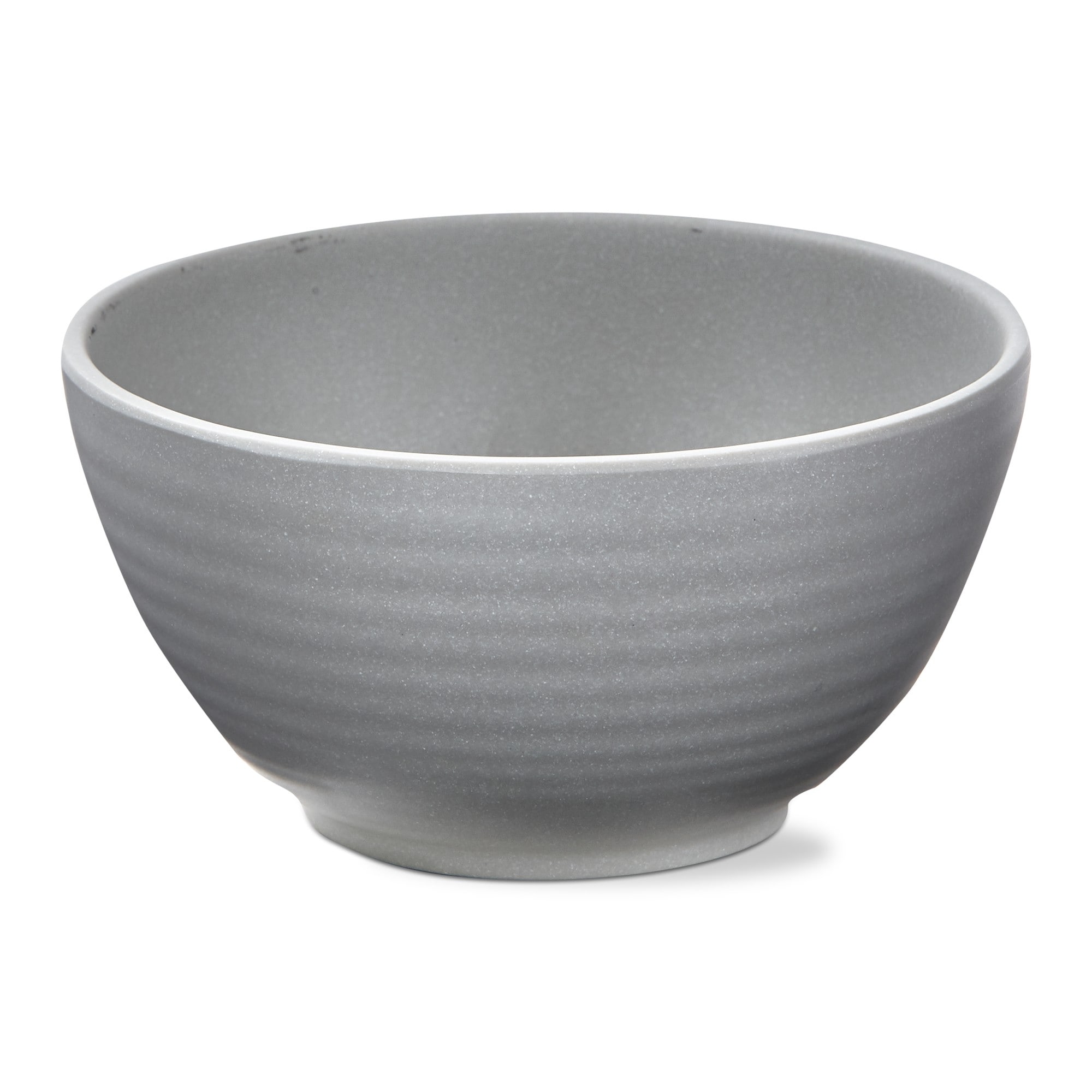 22 oz. 6 in. Light Gray Brooklyn Melamine Plastic Dinnerware Bowl Dishwasher Safe Indoor Outdoor