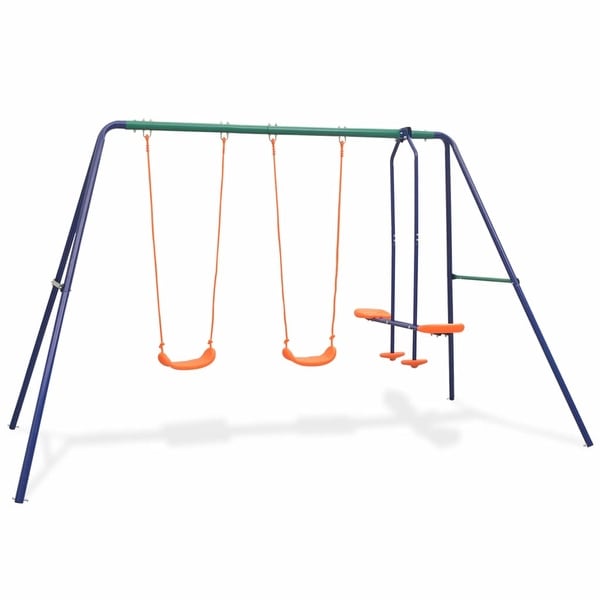 vidaXL Swing Set with 4 Seats Orange. Opens flyout.