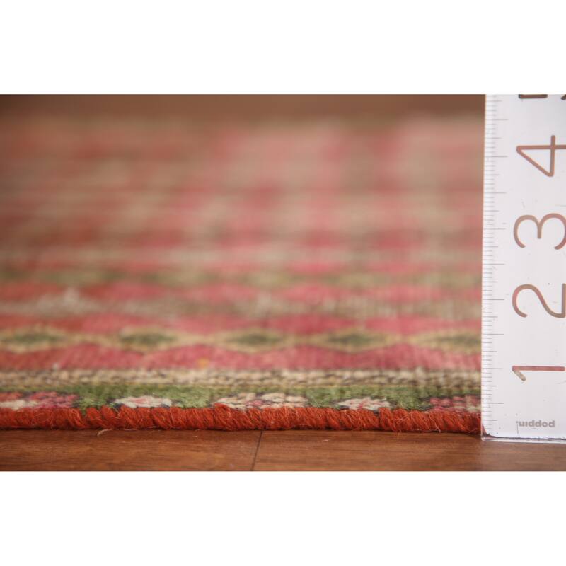 Vegetable Dye Tabriz Persian Antique Runner Rug Handmade Wool Carpet - 2'7"x 10'1"