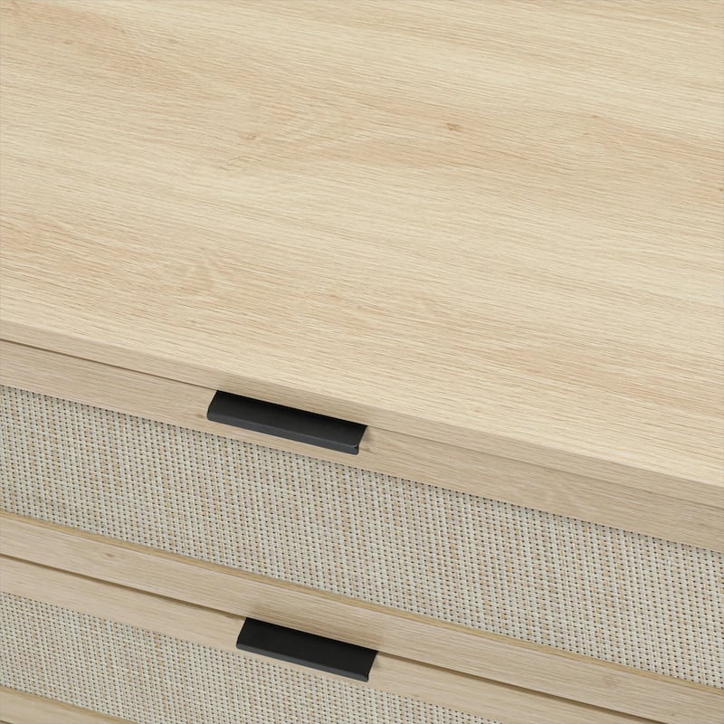 GEITIN 3 Drawers Storage Cabinet with Wood Legs