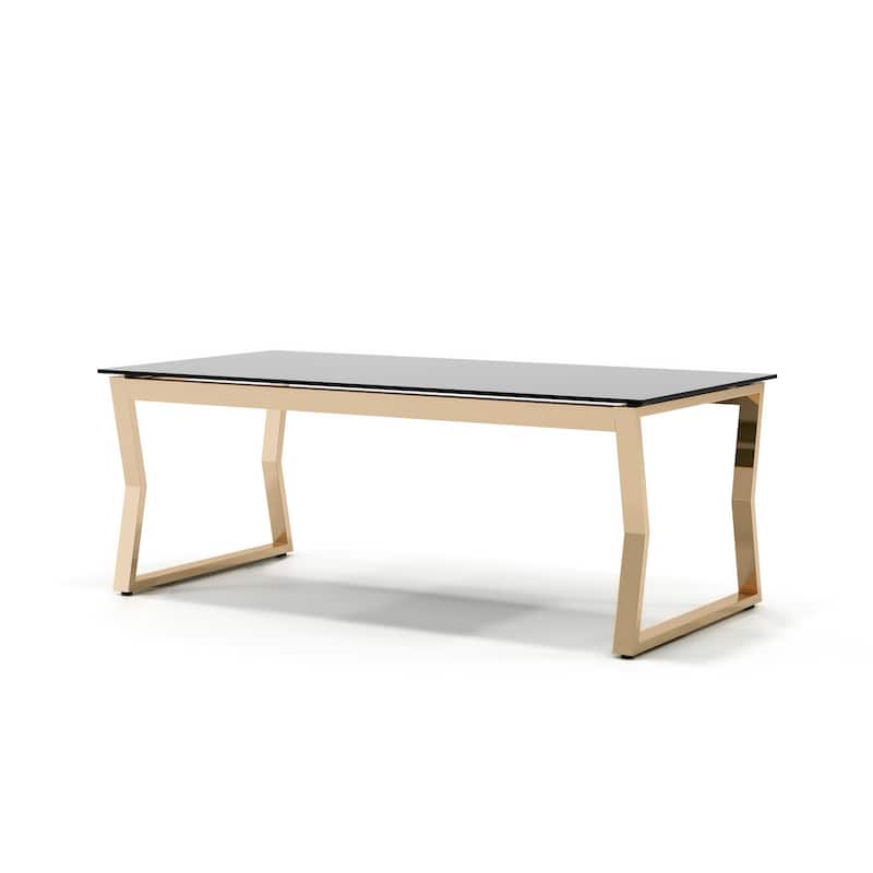Kiloran Contemporary 47-inch Glass Top Coffee Table by Furniture of America