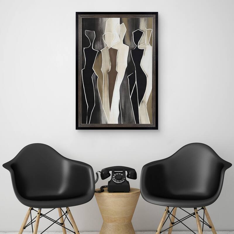 Masterpiece Art Gallery| Shapes by Creative Studio - Framed Canvas Art Print
