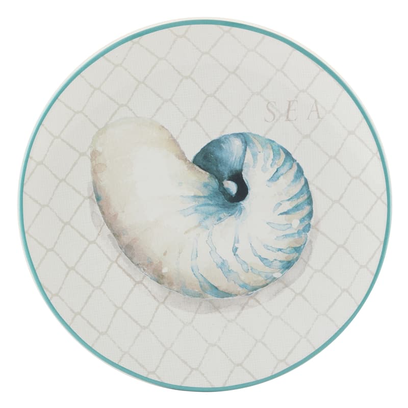 Certified International Ocean View Set of 4 Dinner Plates - 11" Diam x 1"