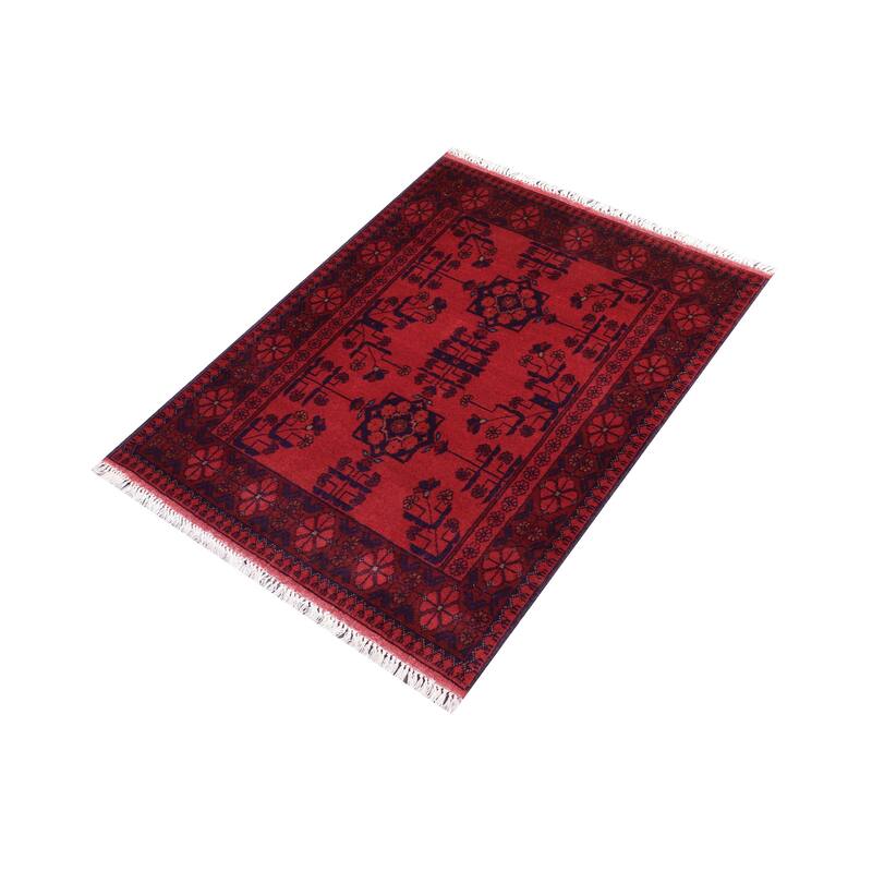 Southwestern Biljik Khal Mohammadi Taylor Red/Blue Rug - 2'7'' x 3'11''