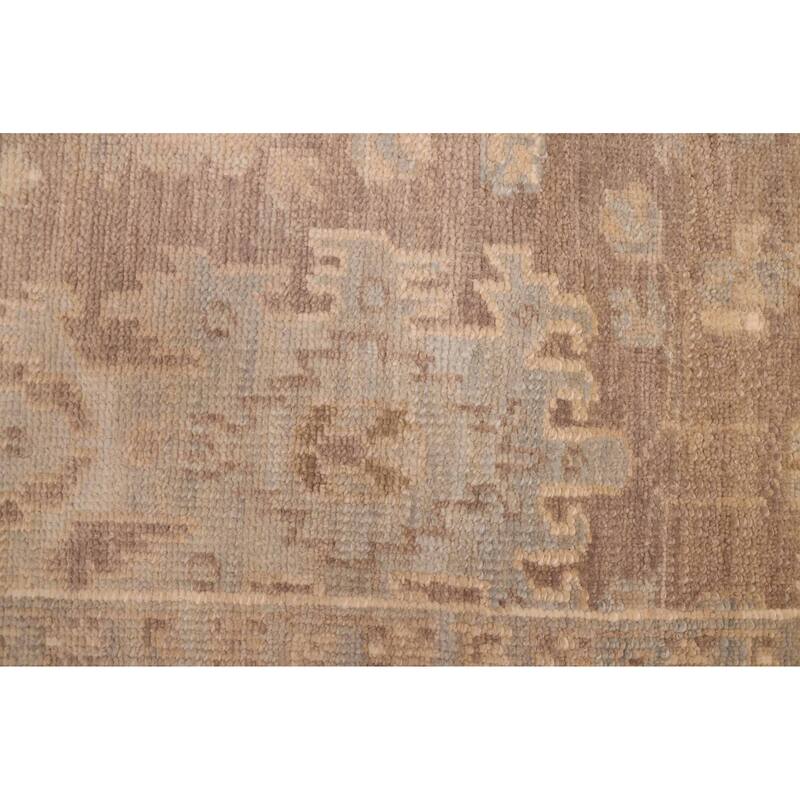 ECARPETGALLERY Hand-knotted Kavya Oushak Taupe Wool Rug - 8'11 x 12'1