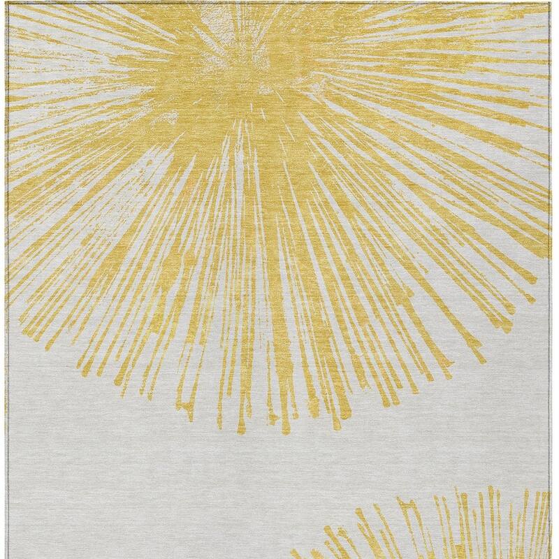 HomeRoots Abstract Transitional Rectangle Outdoor Rug