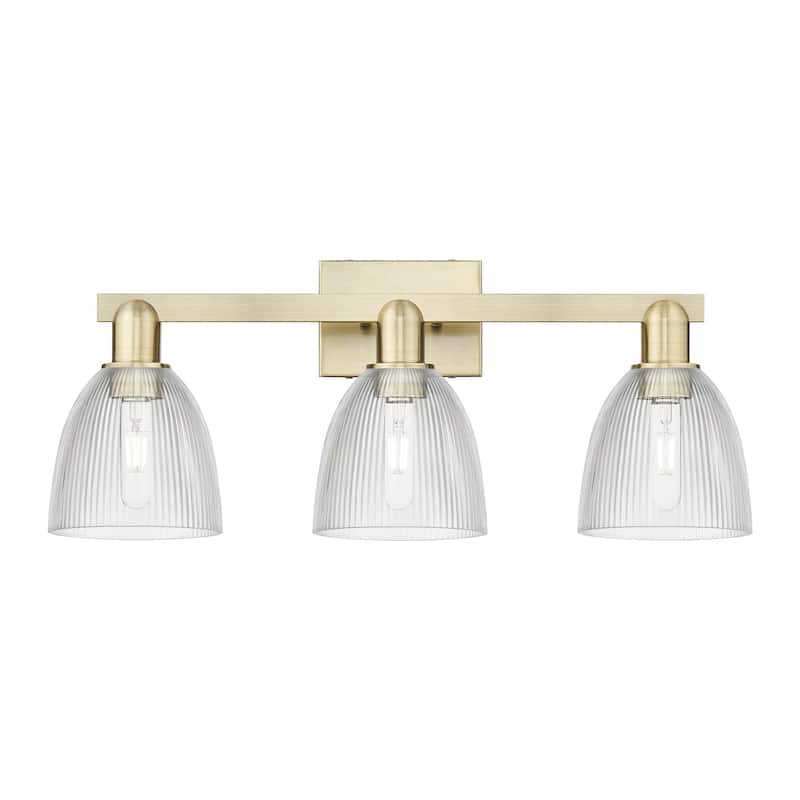 Innovations Lighting 716-3W-11-25 Castile Vanity Castile 3 Light 25" - Antique Brass / Clear