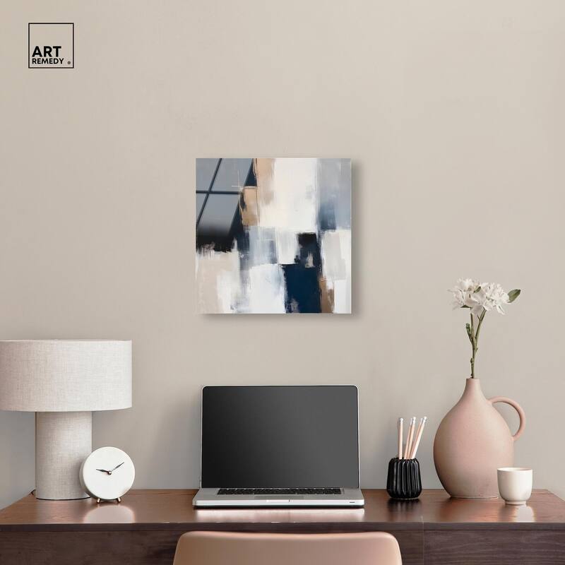 Blue Mood Depth II Acrylic by Art Remedy, Ready to Hang