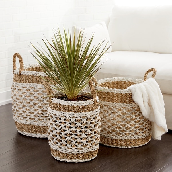 Boho basket deals