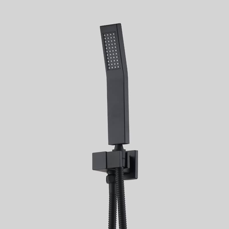 Shower Faucets Sets Complete Shower System 12 Inches Rain Shower Head with Handheld Shower Valve