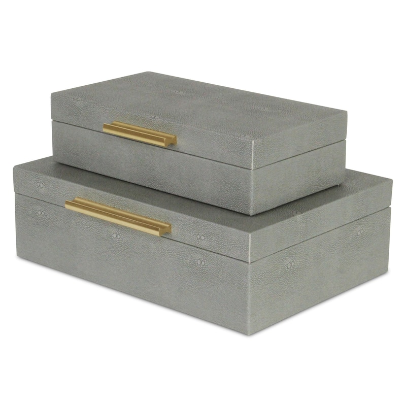 Lusan Black Vinyl Decorative Box Set