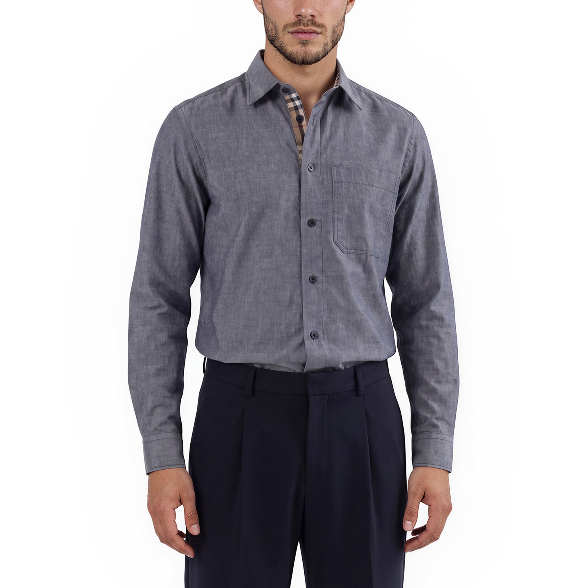 Burberry Men's Claverdon Chambray Shirt