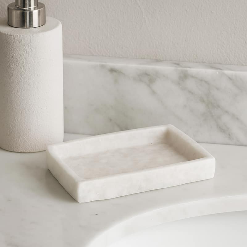 Collection Stone Effect Bath Accessory Set-4 pieces
