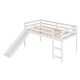 preview thumbnail 12 of 42, Multifunctional Twin Size Loft Bed Wooden Kids Bed with Slide,Ladder