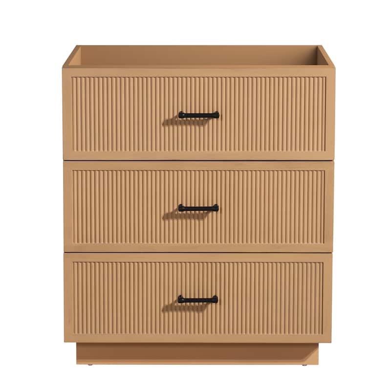Modern 29-Inch Floating Vanity Cabinet, Durable MDF, White Sink, Convenient Storage, Easy Installation