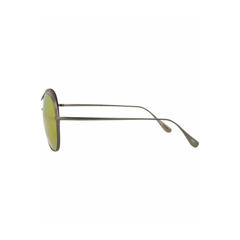 Maui Jim Round-Frame Titanium Sunglasses