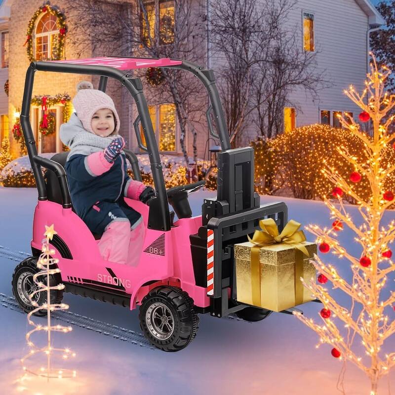 12V Kids Ride on Forklift Car with Tent