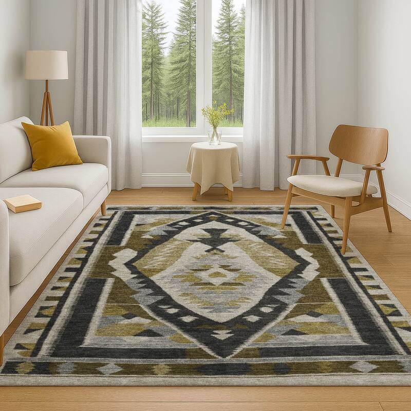 Premium Washable Super Soft Global Medallion Mayfield Rug
