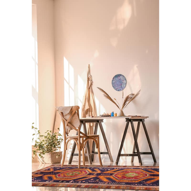 ECARPETGALLERY Hand-knotted Konya Anatolian Dark Navy Wool Rug - 5'5 x 10'2