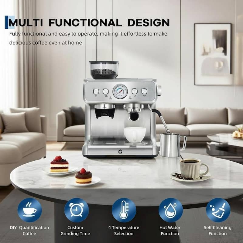 Espresso Machine, with Grinder