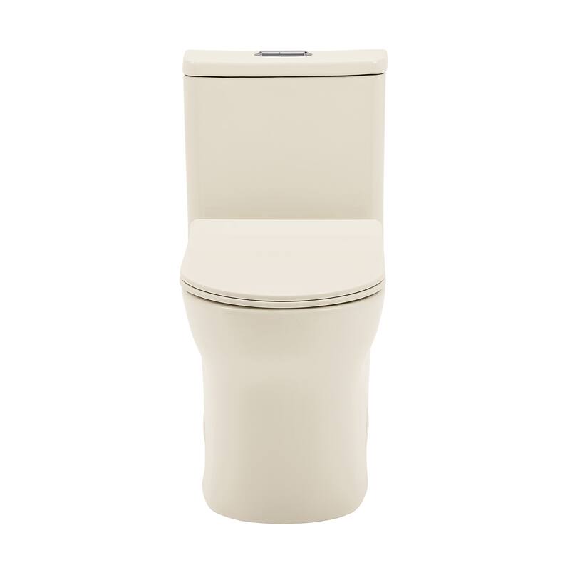 Burdon One Piece Square Toilet Dual Flush 0.8/1.28 gpf