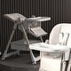 preview thumbnail 17 of 26, KISRAIS Portable Adjustable Baby High Chair with Safety Belt, Silent Lockable Wheels