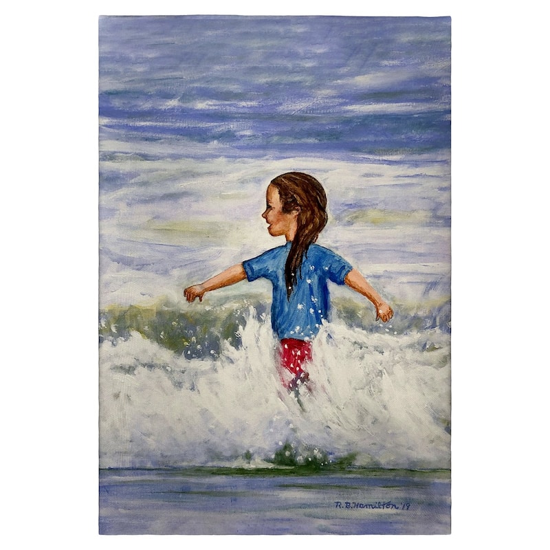 Girl in Surf Guest Towel - 20x20