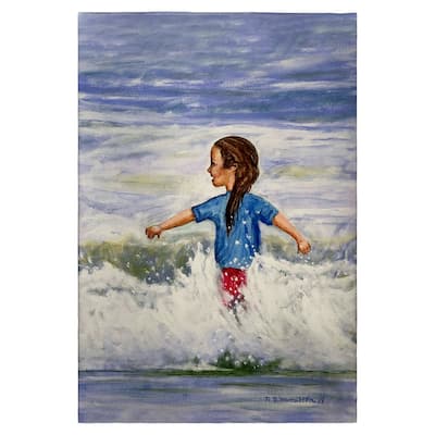 Girl in Surf Guest Towel - 20x20