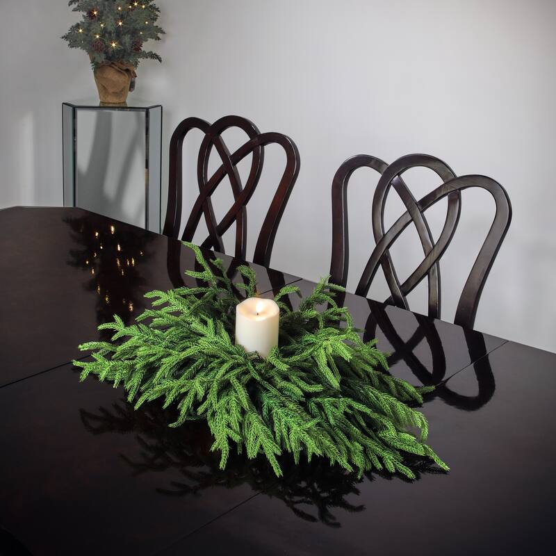 24" Just Cut Norfolk Pine Centerpiece by Valerie