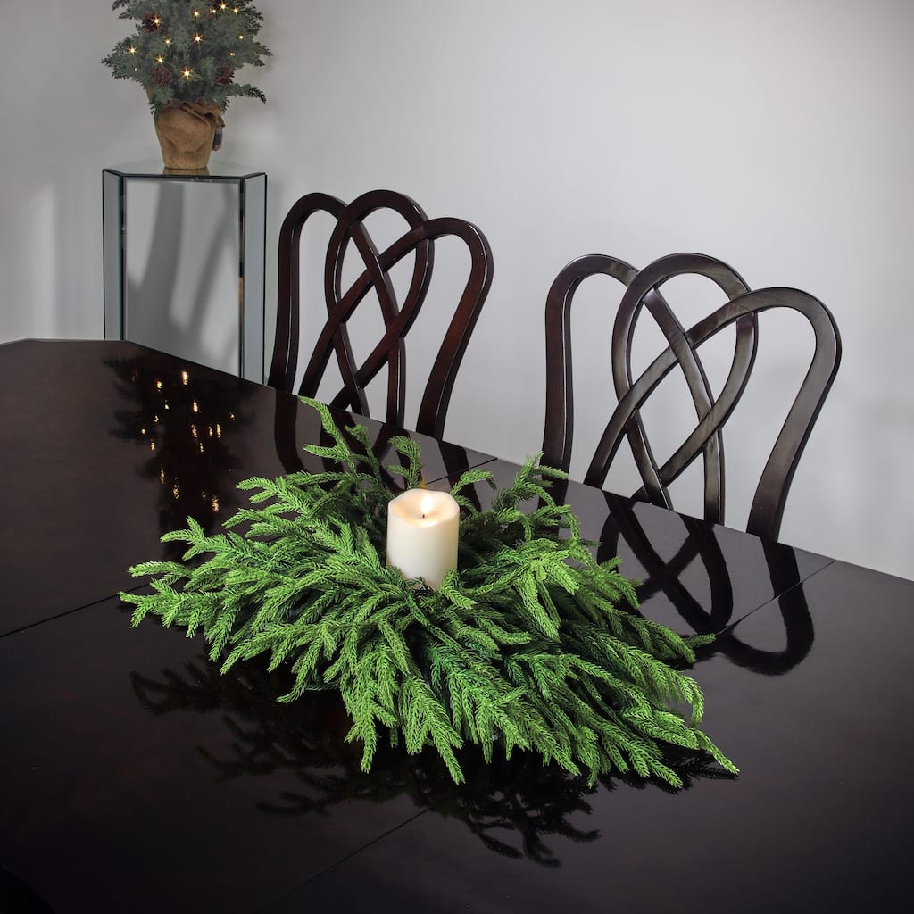 24" Just Cut Norfolk Pine Centerpiece by Valerie