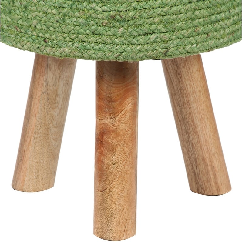 HERAT ORIENTAL Handmade Kilim Upholstered Round Stool