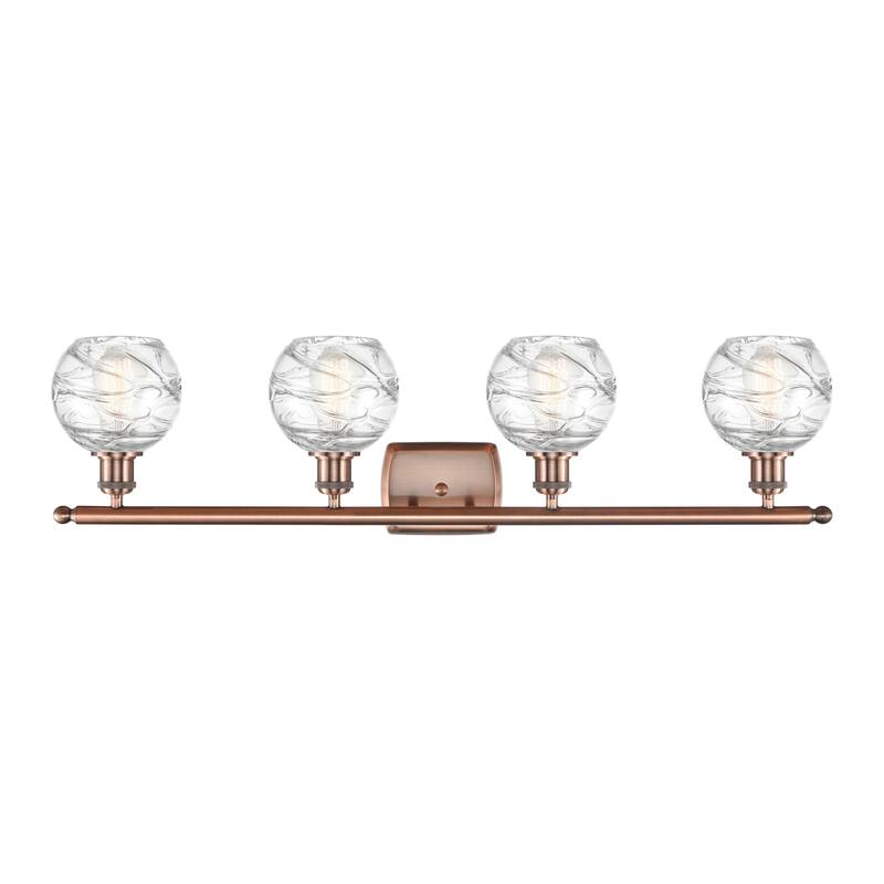 Innovations Lighting Small Deco Swirl 4 Light 36" Wide Bathroom Vanity