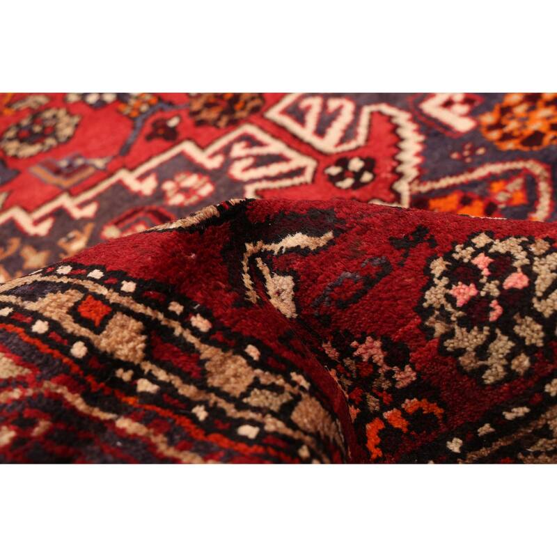 ECARPETGALLERY Hand-knotted Andelz Red Wool Rug - 4'6 x 7'1
