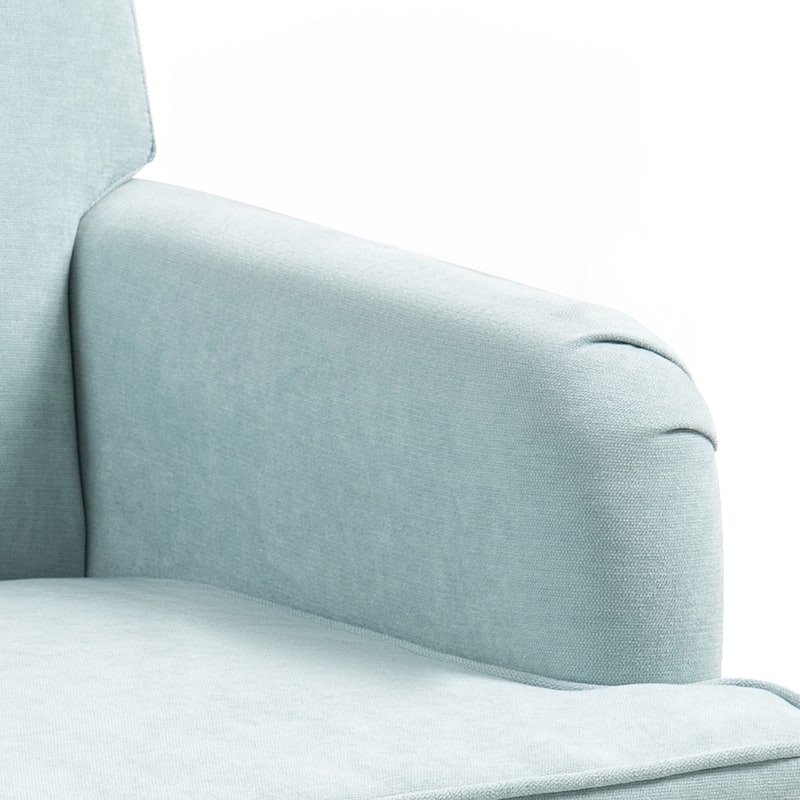 Comfortable Upholstered Armchair with Sturdy Wooden Frame