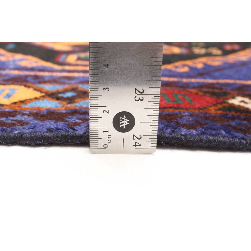 ECARPETGALLERY Hand-knotted Teimani Indigo Wool Rug - 2'6 x 4'3