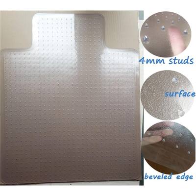 VIvan 900x1200mm Hard Floor Chair Mat Lip-Scuff Resistant Top & Patterned Underside