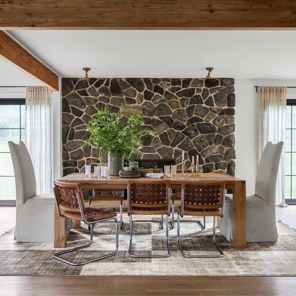 Cedarwood Fringed Area Rug