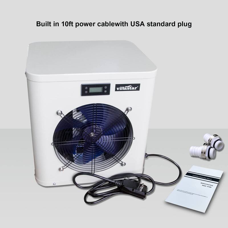 Pool Heat Pump, Pool Heater, 16000 BTU/hr, Fit 15/18/24 Foot Pool