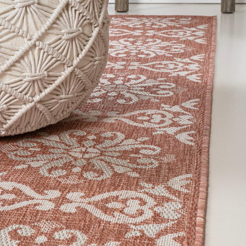 JONATHAN Y Maribel Traditional Mediterranean Tile Design Indoor/Outdoor Area Rug