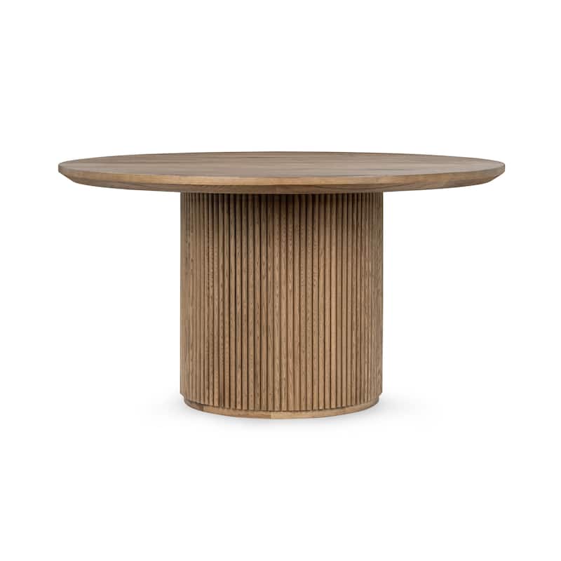 Classic Home Vander 55" Round Wood Dining Table