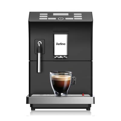 Coffee Maker Fully Automatic Espresso with Milk Frother, Black