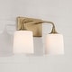 preview thumbnail 3 of 11, Presley 2-light Bath/ Vanity Fixture w/ Soft White Glass