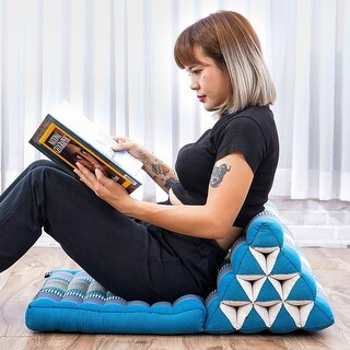 Foldable Triangle Cushion Mattress with Kapok, 30 x 20 Inches, Light ...