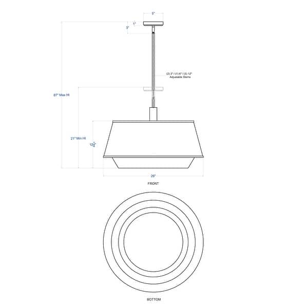 Varaluz Desert Flyer 6-Light Pendant - Satin Brass/Medium Walnut