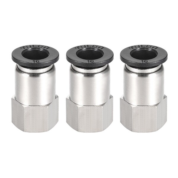 Push to Connect Tube Fitting Adapter 10mm OD x 1/4 NPT Straight Connecter 3pcs
