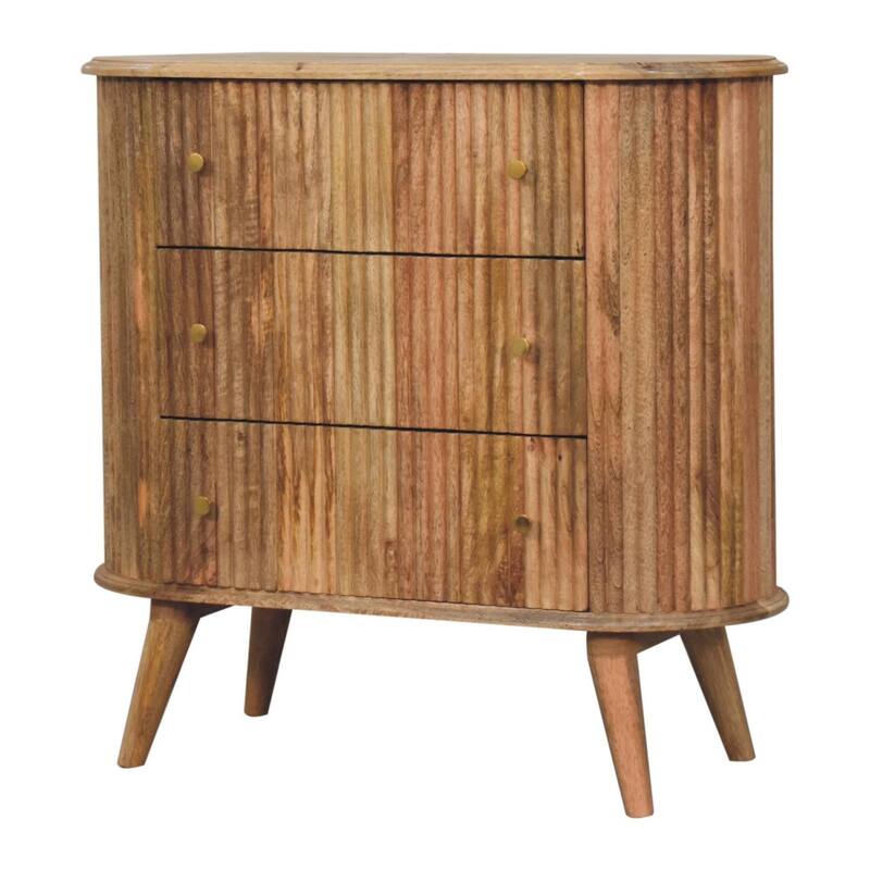 Artisan Furniture Solid Wood Soba Nordic Chest, Brown