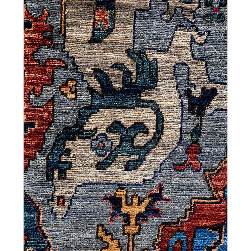 Serapi One-of-a-Kind Hand-Knotted Area Rug - Gray - 8' 2" x 9' 10"