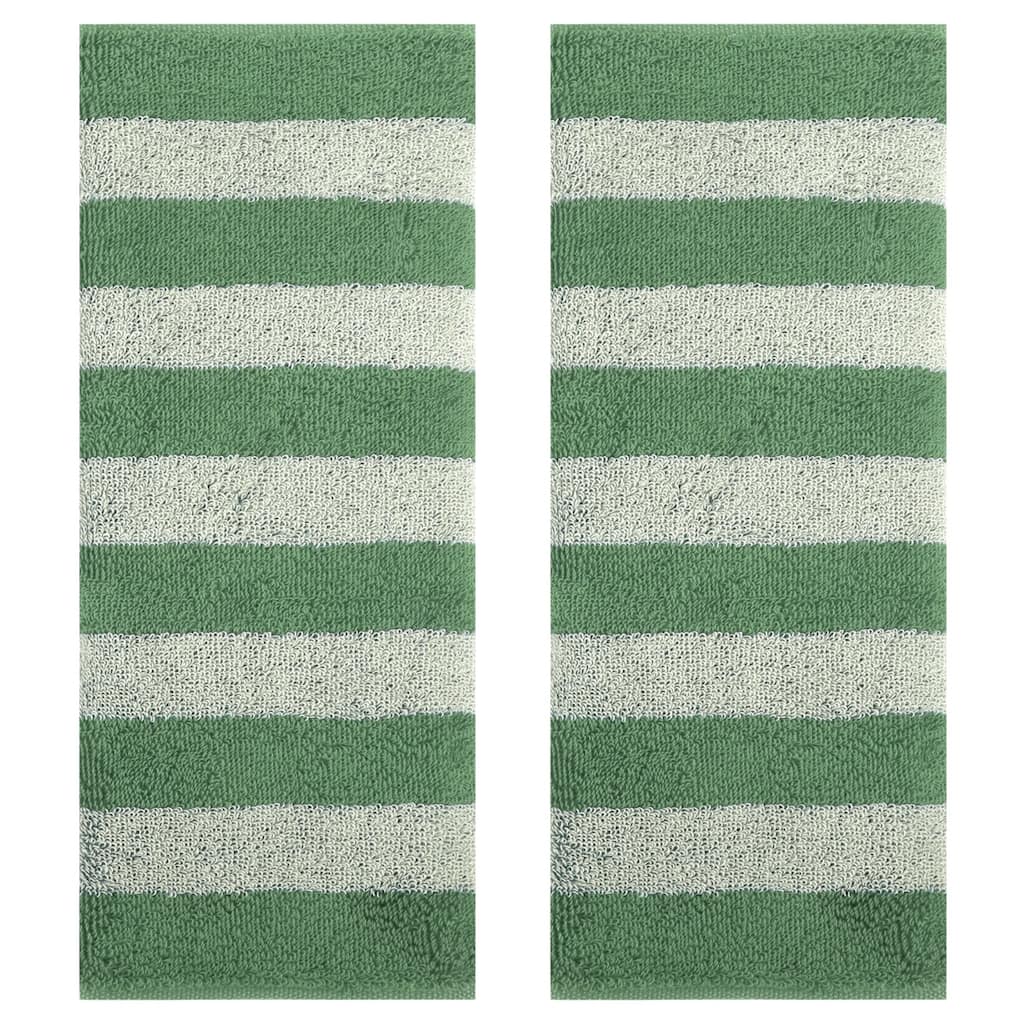 Striped Cotton Hand Towel Set, Soft Absorbent Hand Towels for Bathroom, Camping, Gym, Hotel