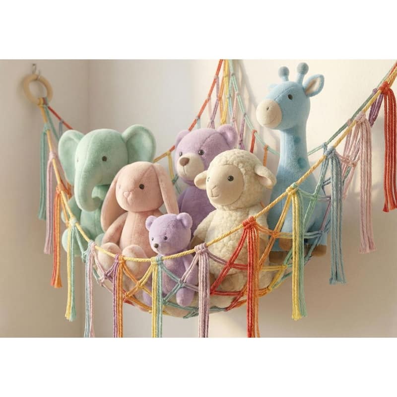 Stuffed Animal Storage Hammock Large Baby Pink - Pink