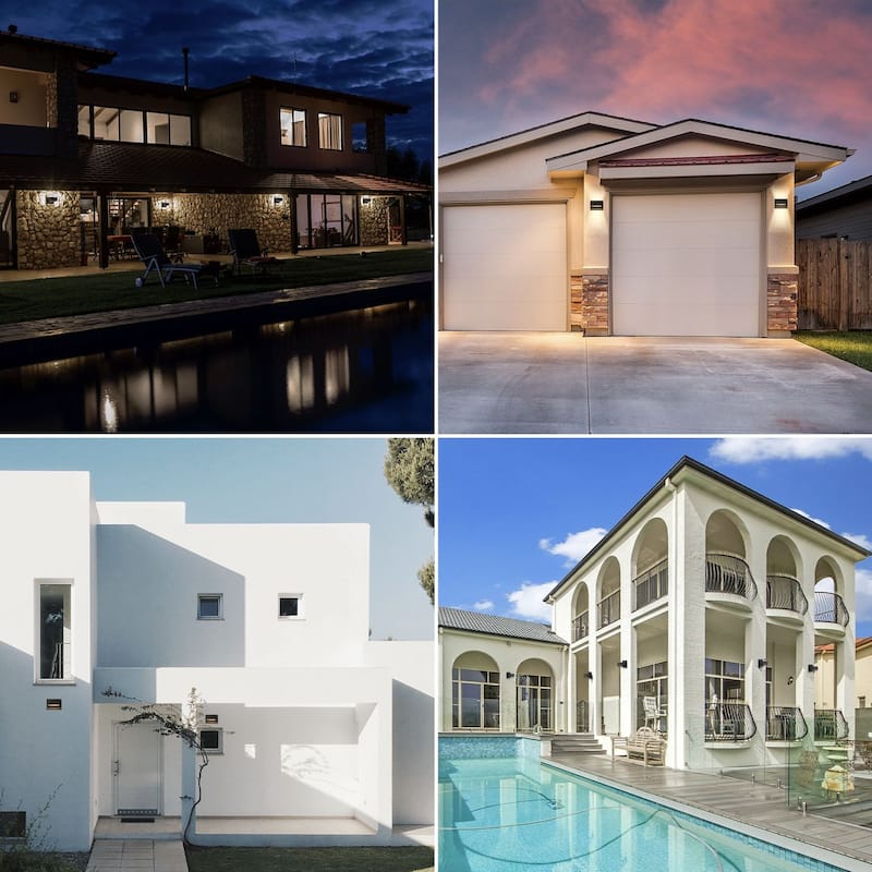 Wall Sconce LED Integrated Porch Light Modern Waterproof IP54 Wall Lamps Outdoor Up/Down Skeleton Light